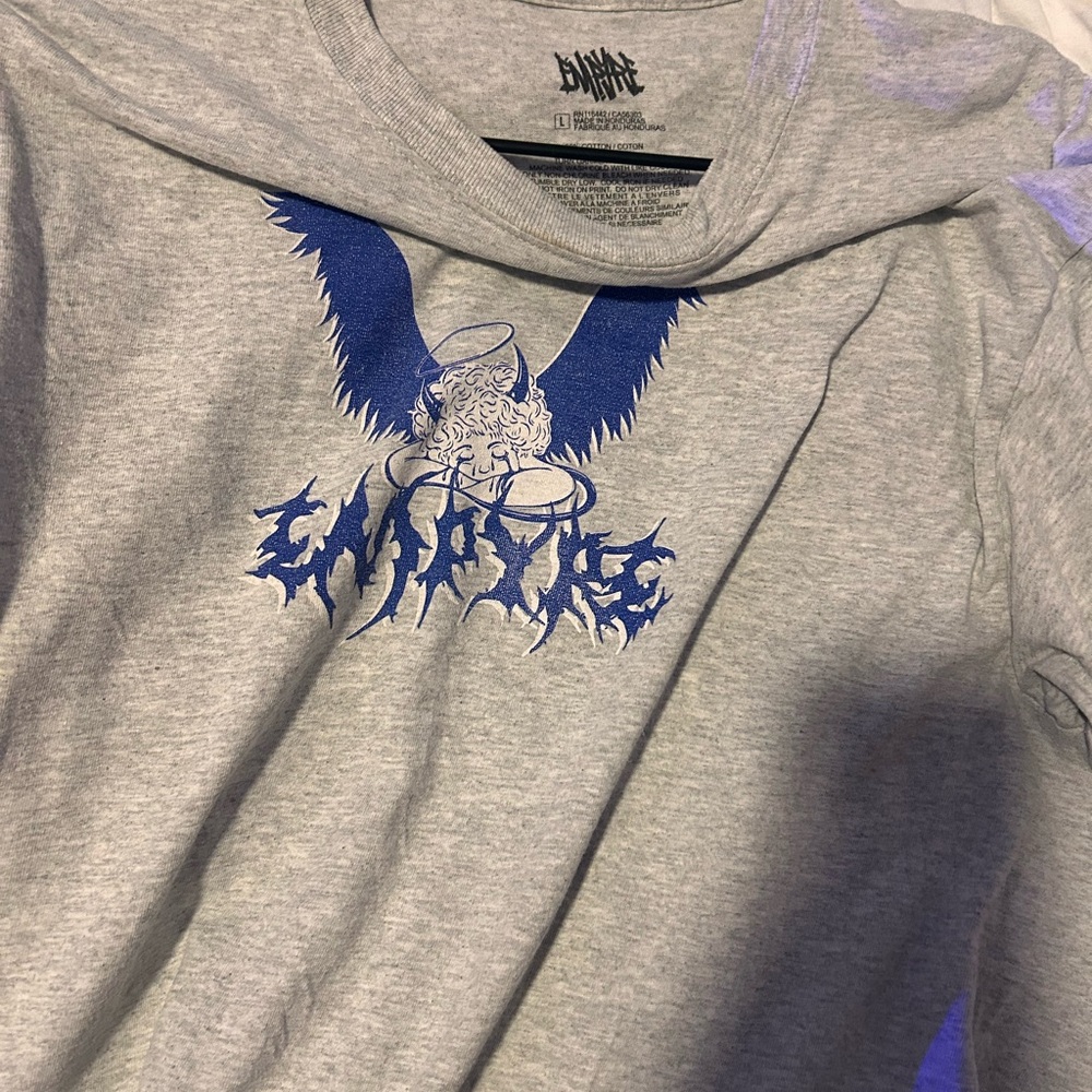Zumiez Gray and Blue Graphic Tee